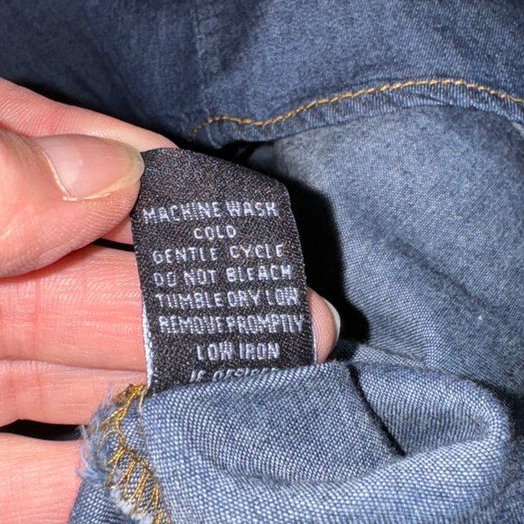 NEW! Denim Style Western Shirt - Picture 7 of 8